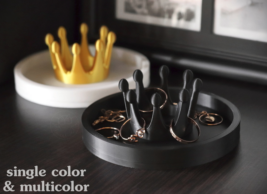 Prenses Tacı Yüzük Tutucu (Tabaklı)