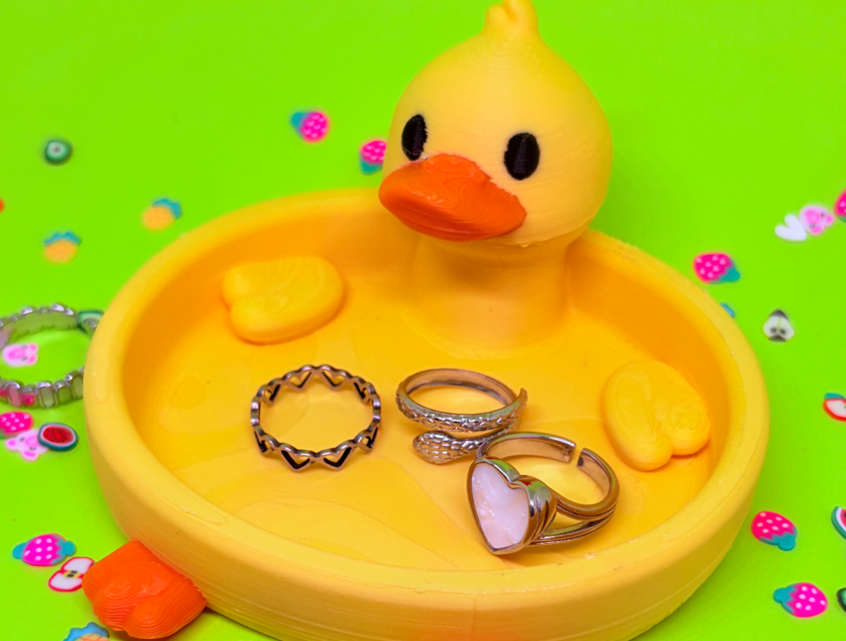 Şirin Ördek Yavrusu Yüzük Tutucu