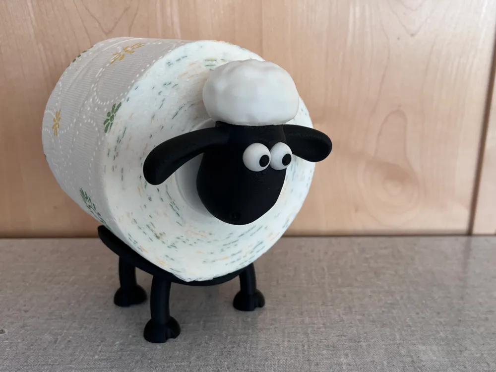 Koyun Shaun Tuvalet Kağıdı Tutacağı