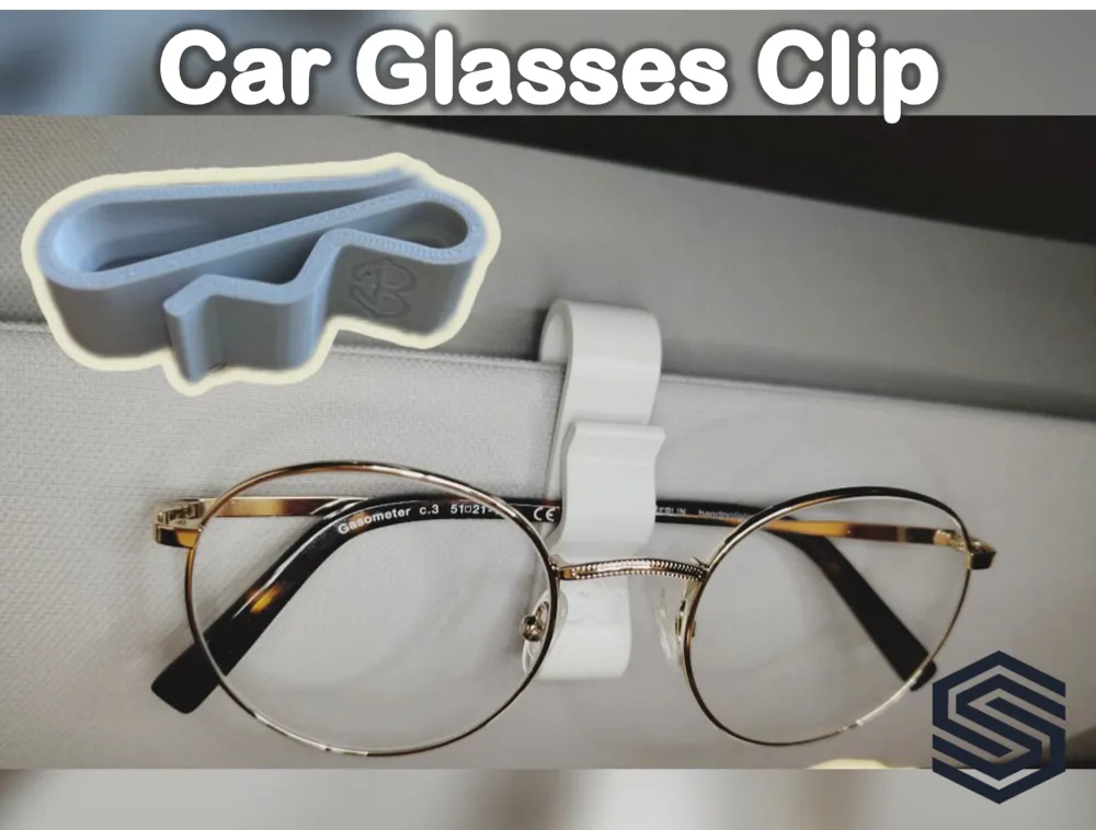 Klipsli Araç İçi Gözlük Tutucu