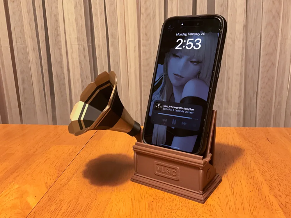 Gramofon Telefon Standı