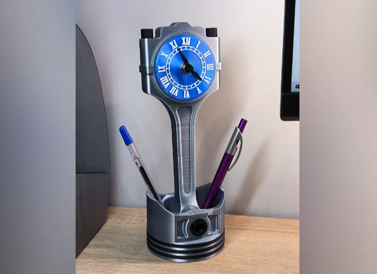 Pistan Analog Saat & Kalemlik